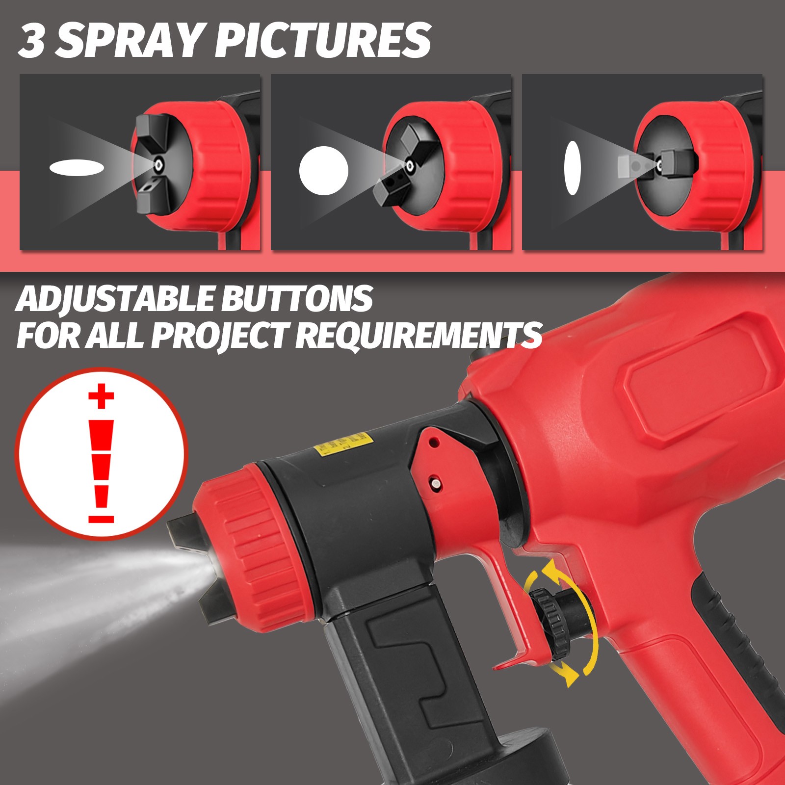Paint Sprayer for Milwaukee M18 18V Battery, HVLP Spray Paint Gun ONLY TOOL Set