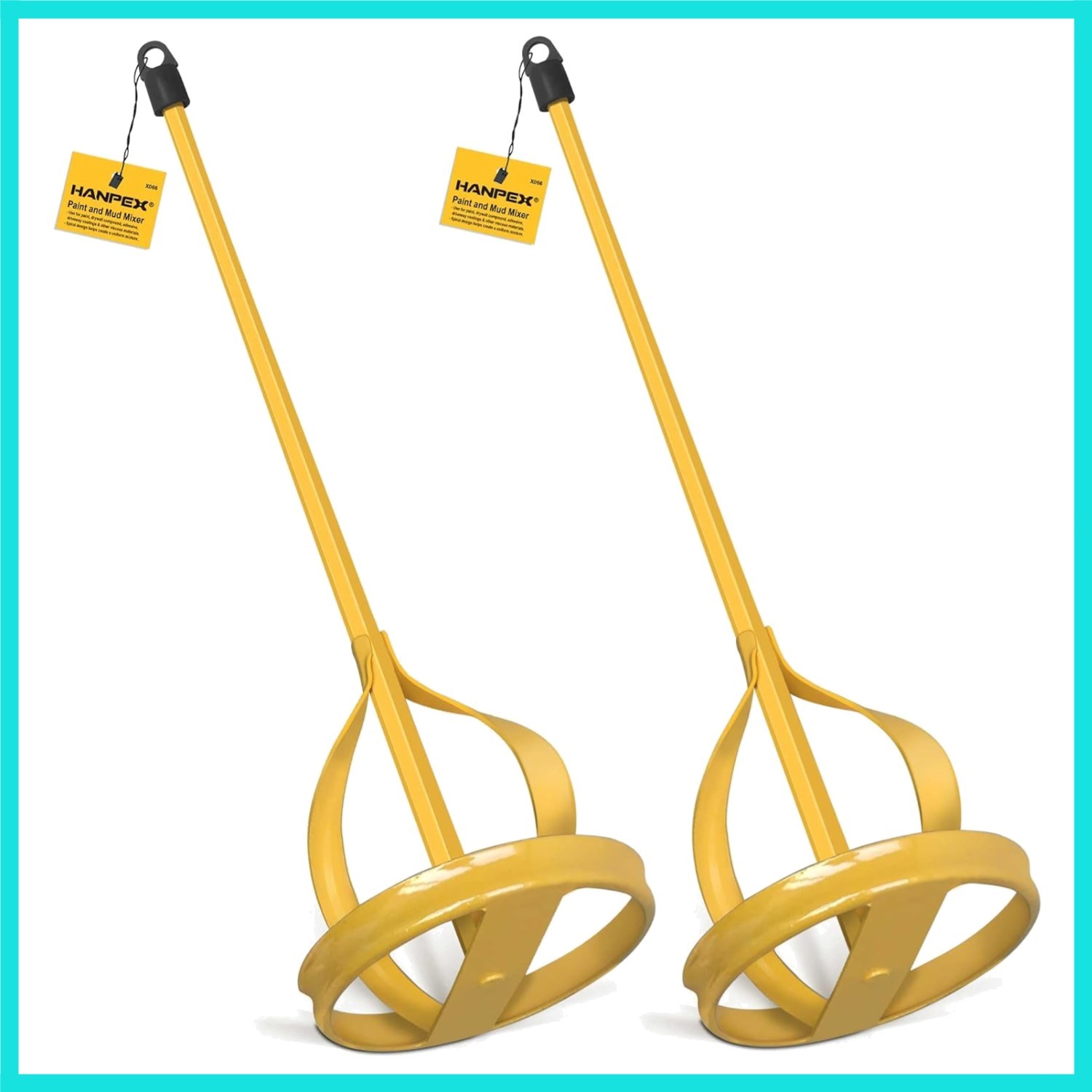 2Pc. Paint and Mud Mixer, Paint Stirrer for Drill in 1 to 5 Gallon Bucket, Su…