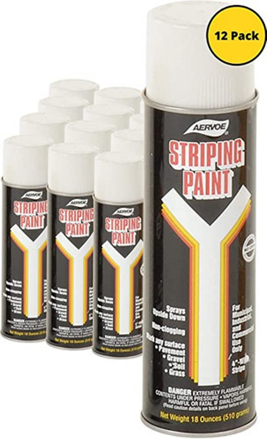 Aervoe 710 Striping Paint (Pack of 12), Resistance to Traffic, Oil & Gasoline