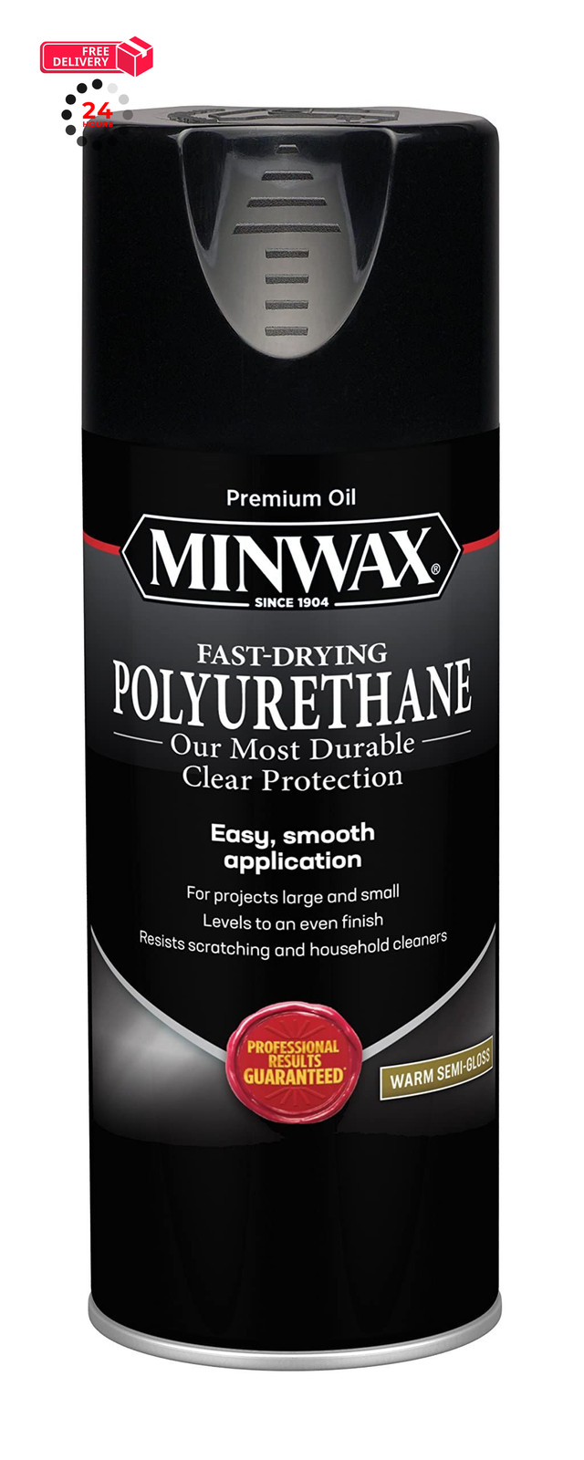 Minwax Fast Drying Polyurethane Spray, 11.5 oz (Pack of 1), Semi-Gloss