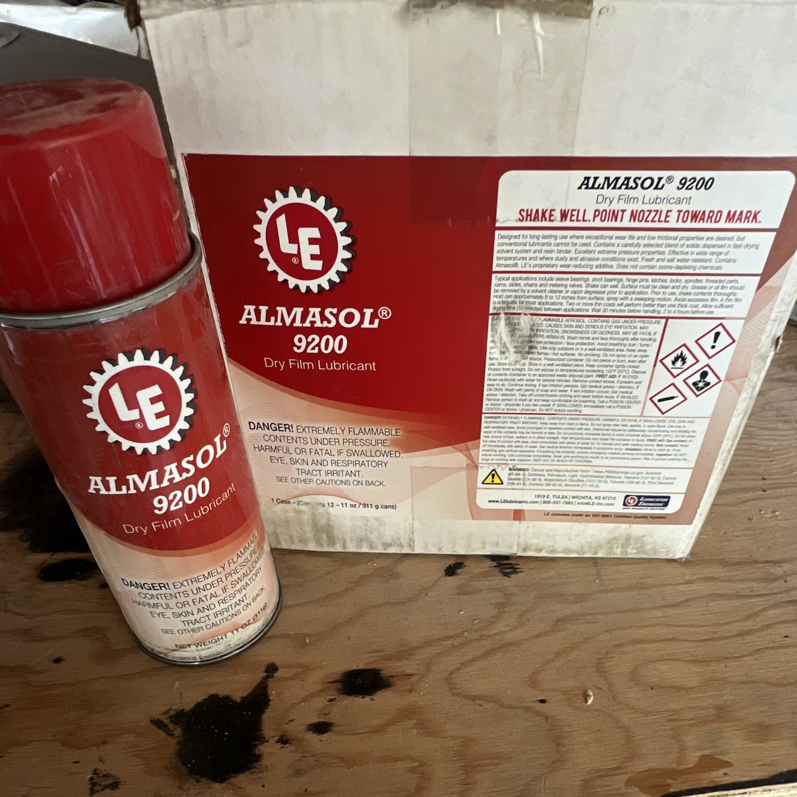 Almasol 9200 Dry Film Lubricant 12-11 oz Aerosol Spray.
