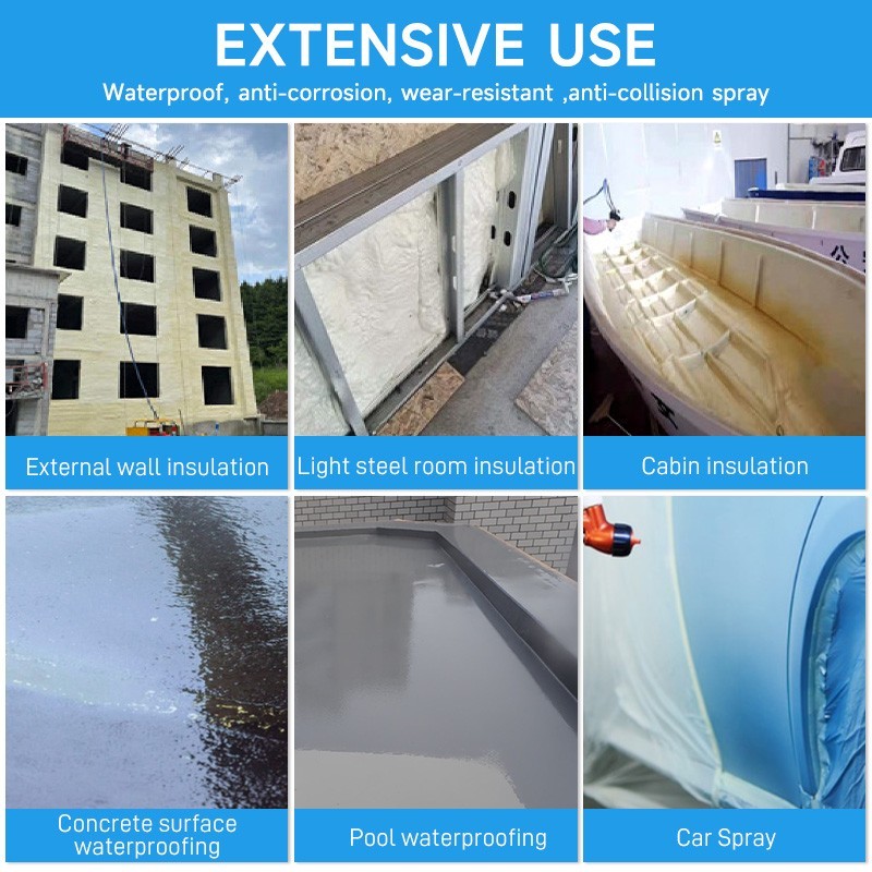 Pneumatic Polyurethane Spray Foam Machine 1:1 Ratio High Pressure Polyurea Spray
