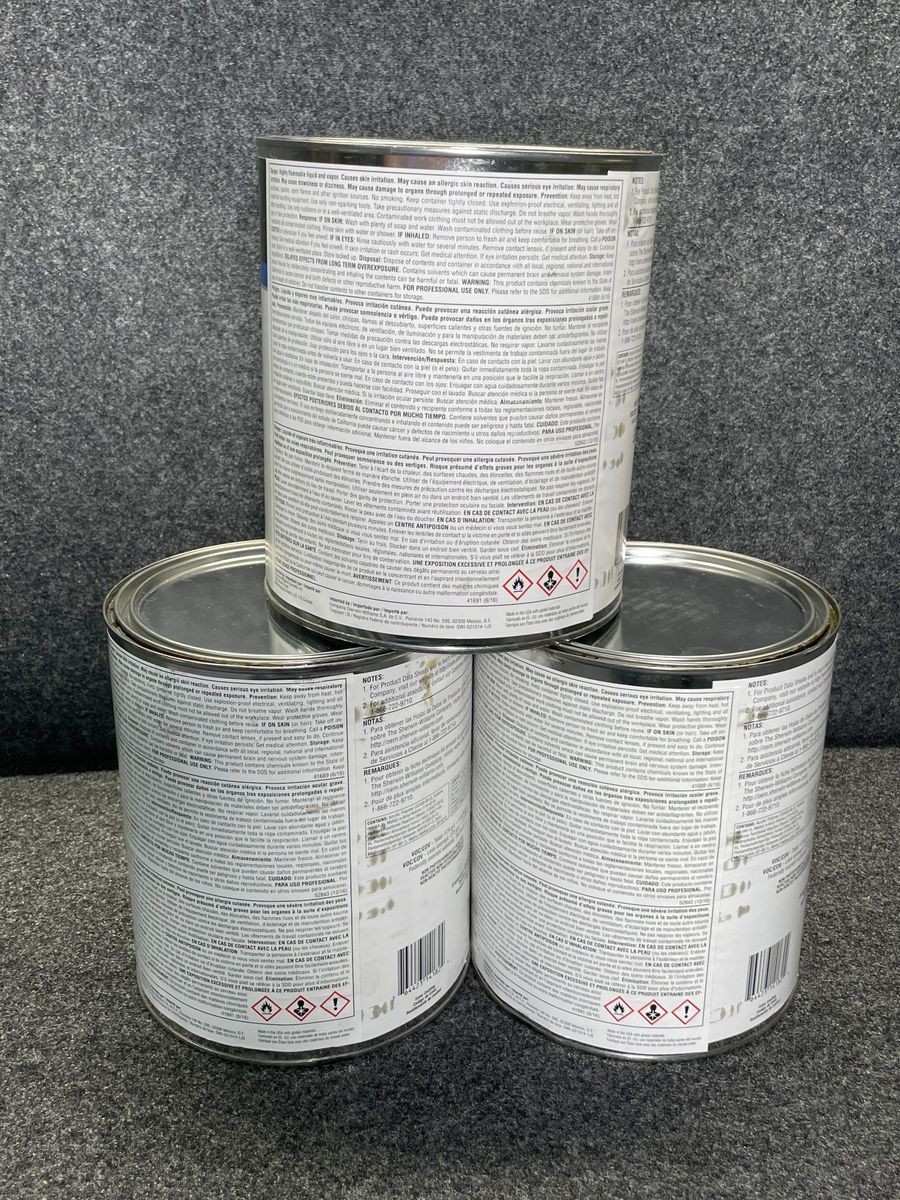 SHERWIN WILLIAMS GT1009 Genesis M G2 Single Stage Mixing Clear 3.9QT, Lot of 3*