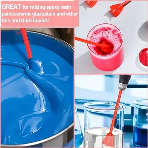 20 Pcs Paint Mixer Drill Attachments, Helix Stirrer for Resin, Epoxy & Silicone