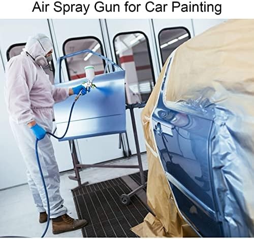 HVLP Spray Gun 1.4mm Tip Gravity Feed with 1.7mm 2.0mm Nozzles