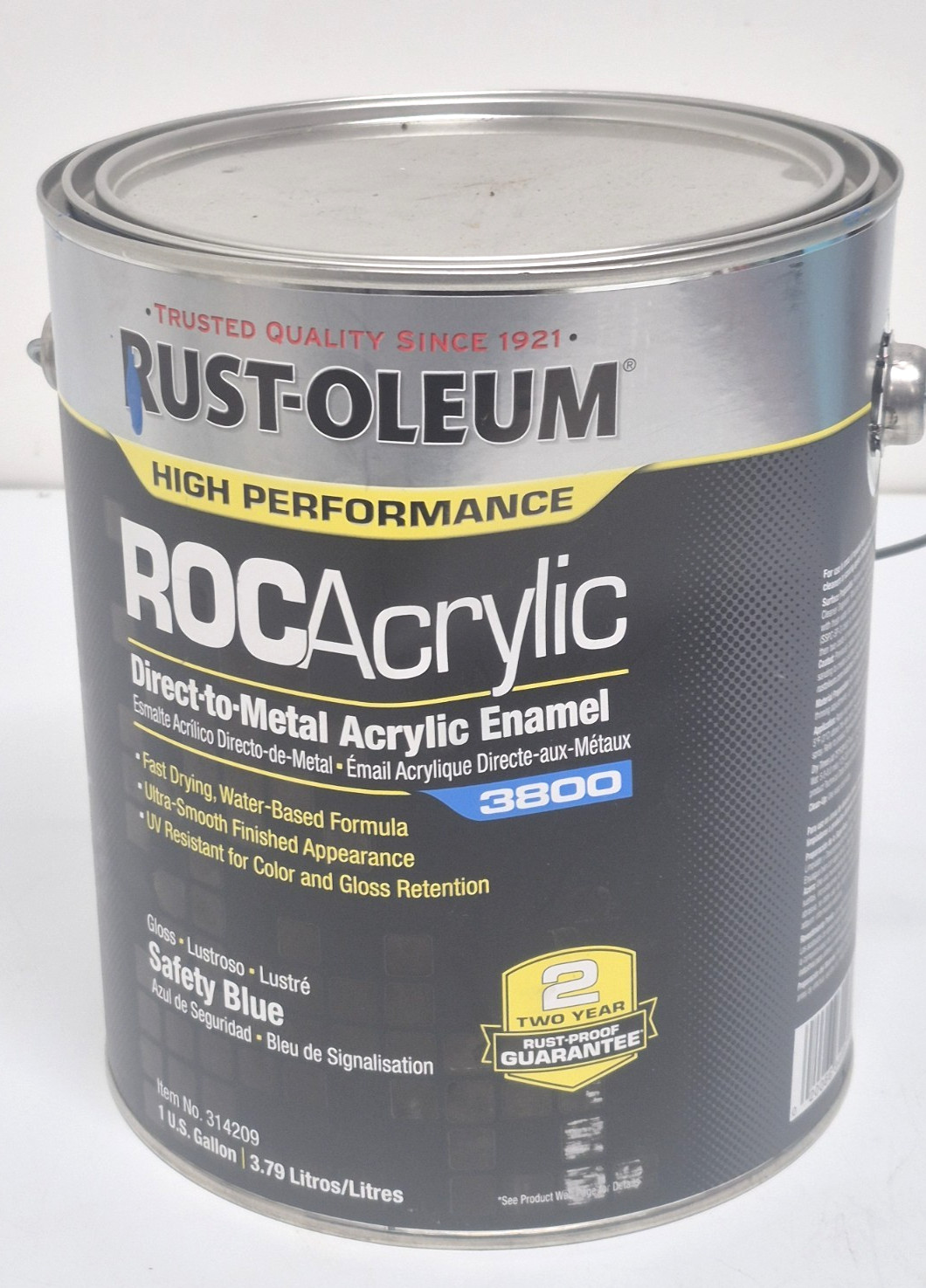 RUST-OLEUM 314209 ROC Acrylic Direct to Metal Enamel 3800 Safety Blue 1 gallon