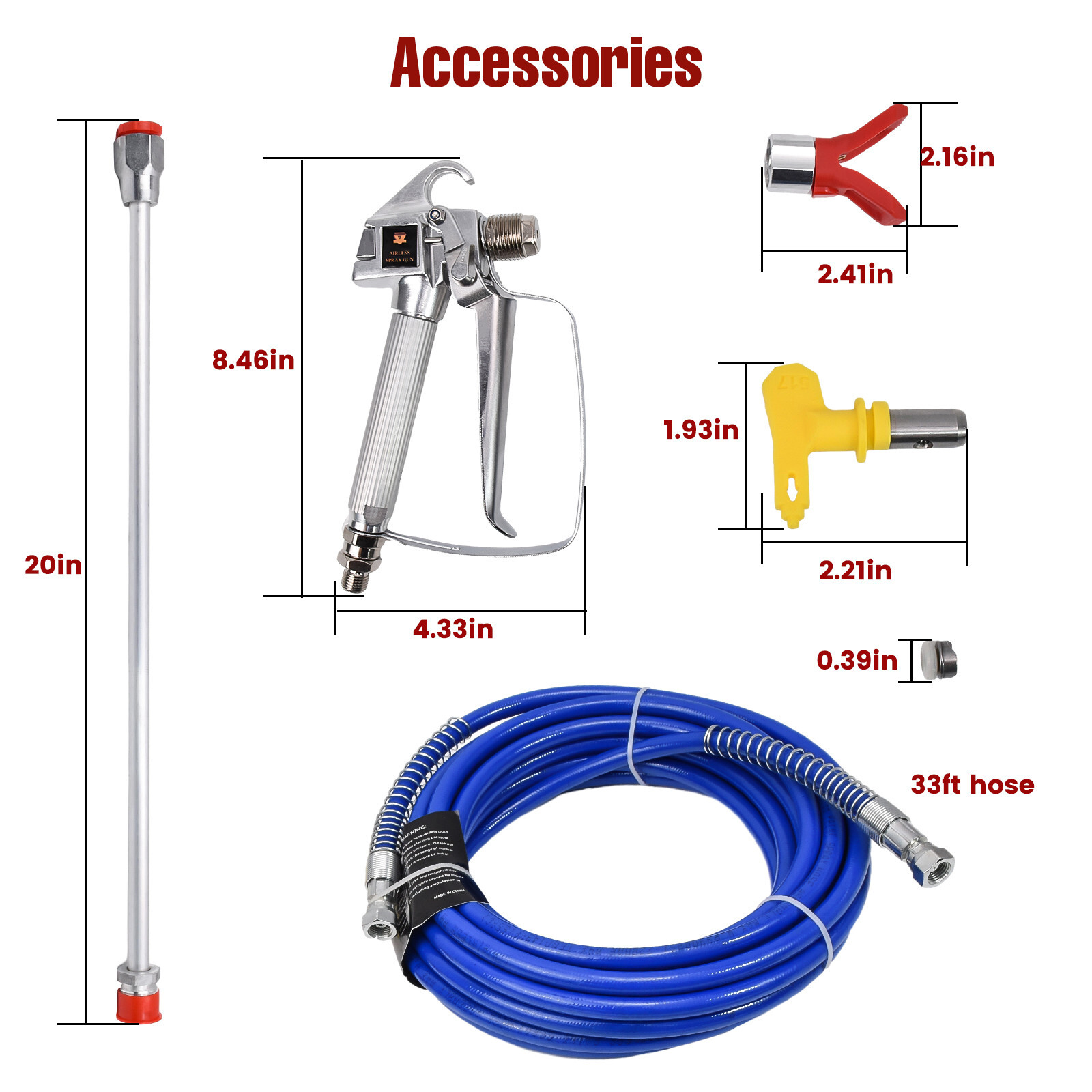 2.5HP High Pressure Airless Paint Sprayer High Efficiency Power Painting 220V