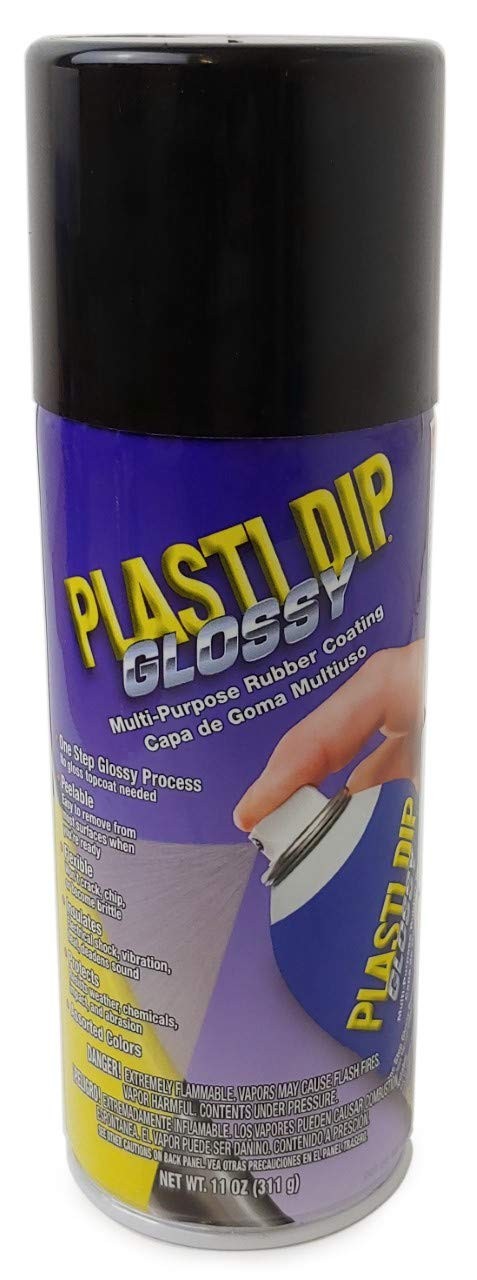GLOSSY Black 11oz Aerosol Can of Ready to Spray Peelable Paint