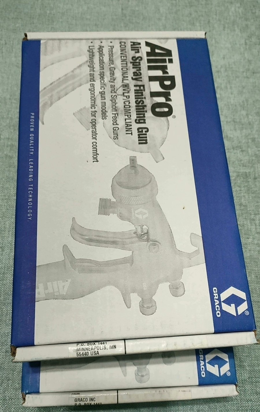 Graco AirPro 1.4 Tip 288966 Conventional Pressure Feed Spray Gun For Waterborne