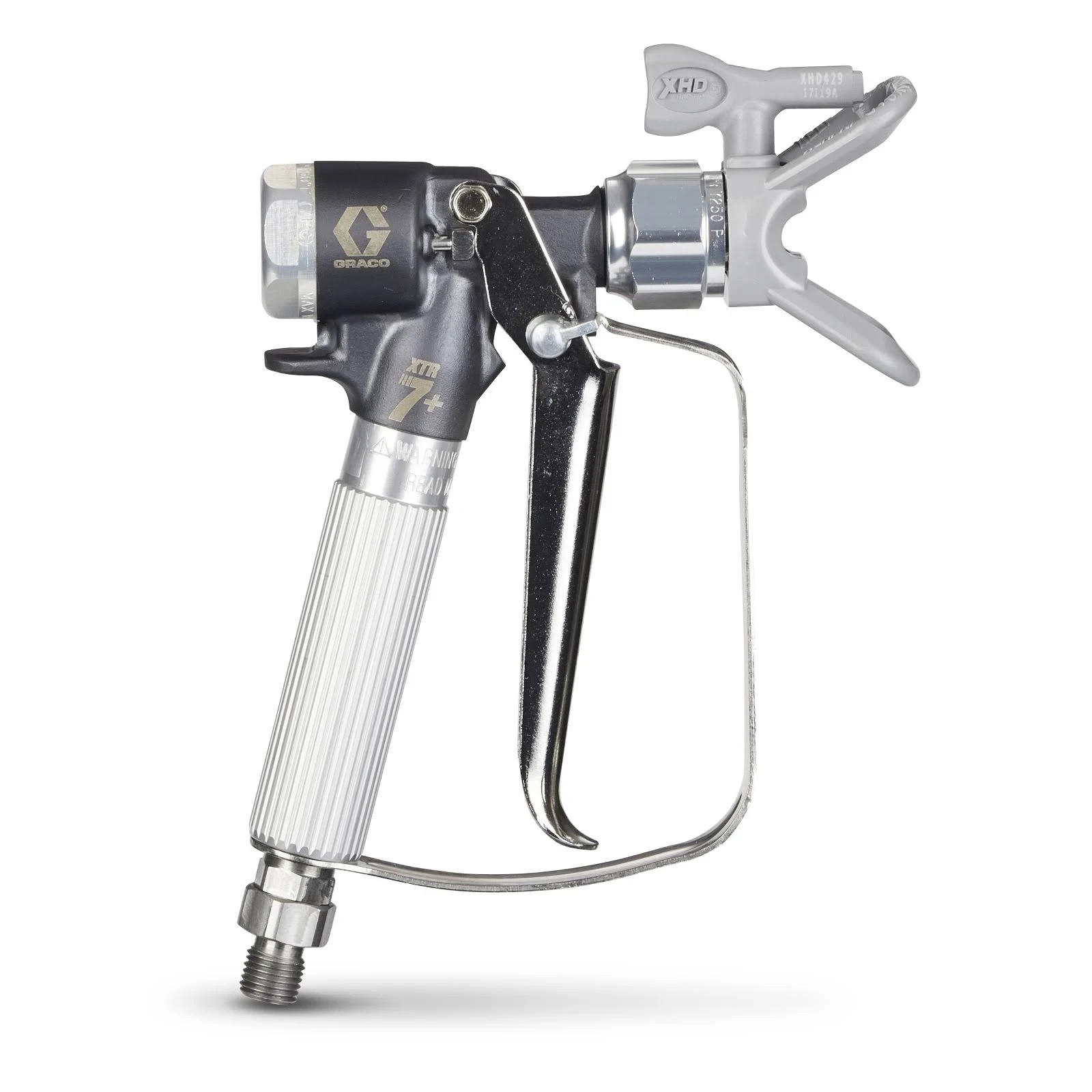Graco XTR7+ Airless Spray Gun Round Handle 4-Finger Trigger XTR724 w/ 519 tip