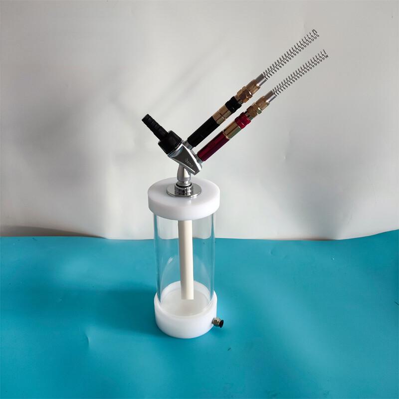 Powder Coating Cup Hopper With IG06 Injector Pump For Test Powder Painting