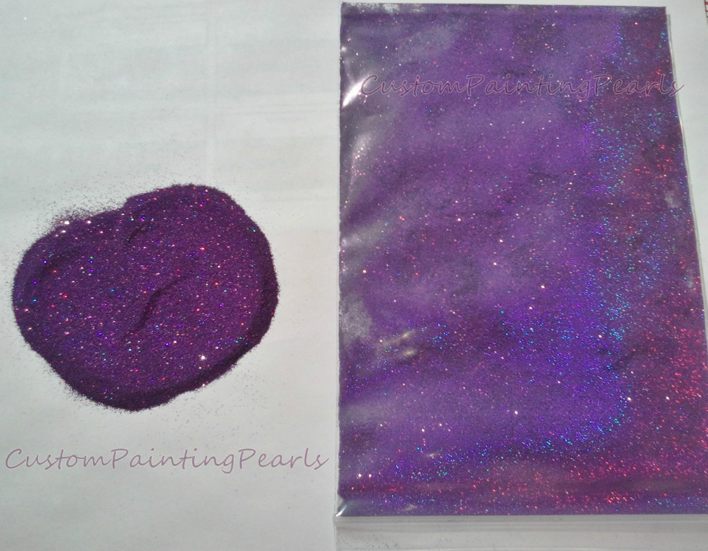 25g DEEP PURPLE metal flakes .004″ Halo Holographic paint