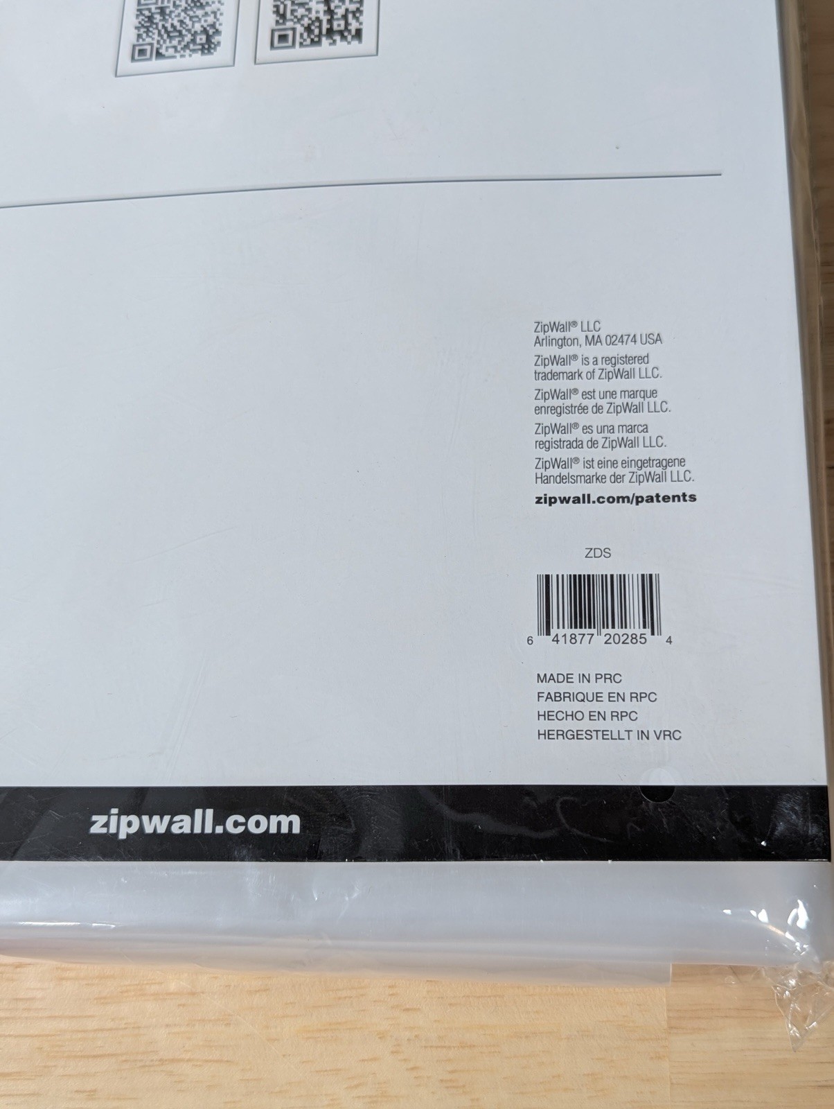 ZipWall ZipDoor Standard Door Kit Dust Barrier 4ft x 7.5ft Sealed New