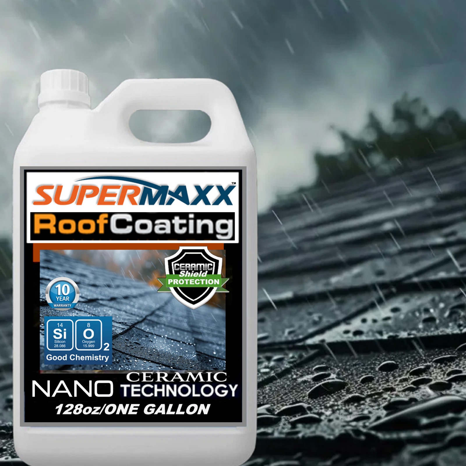 NANO ROOF COATING FOR ASPHALT SHINGLES TILE WOOD METAL STAIN UV FADE PROTECTION