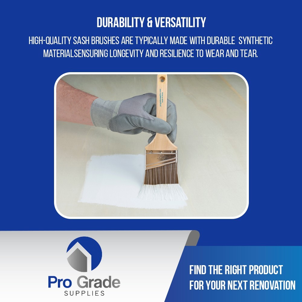 Pro Grade – Paint Brushes – 6 Pack Variety Angle Paint Brushes