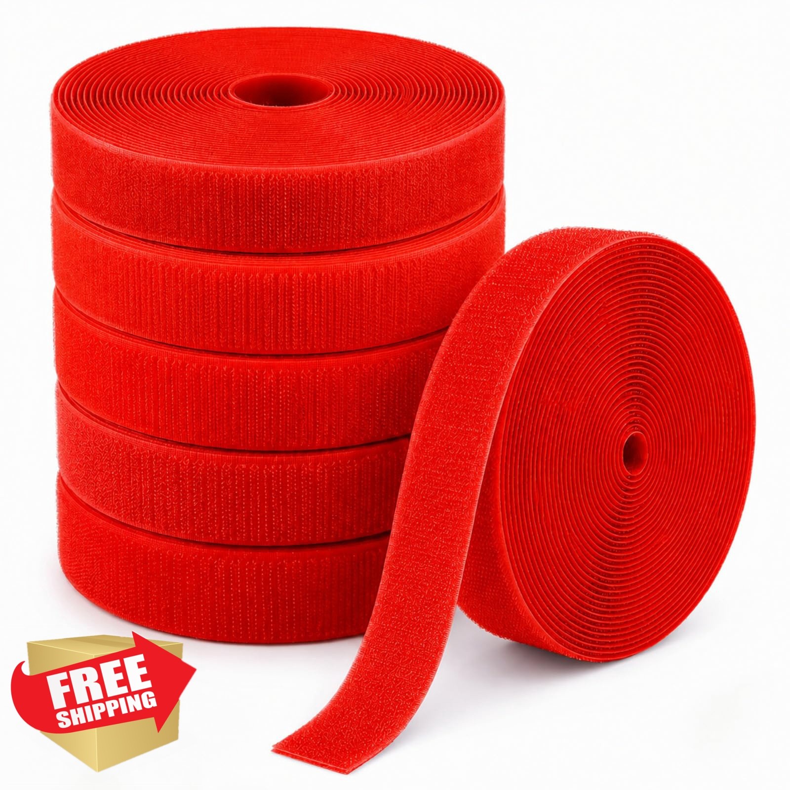 Zonon 6 Rolls Red Carpet Marker Strips 25ft x 1 Inch