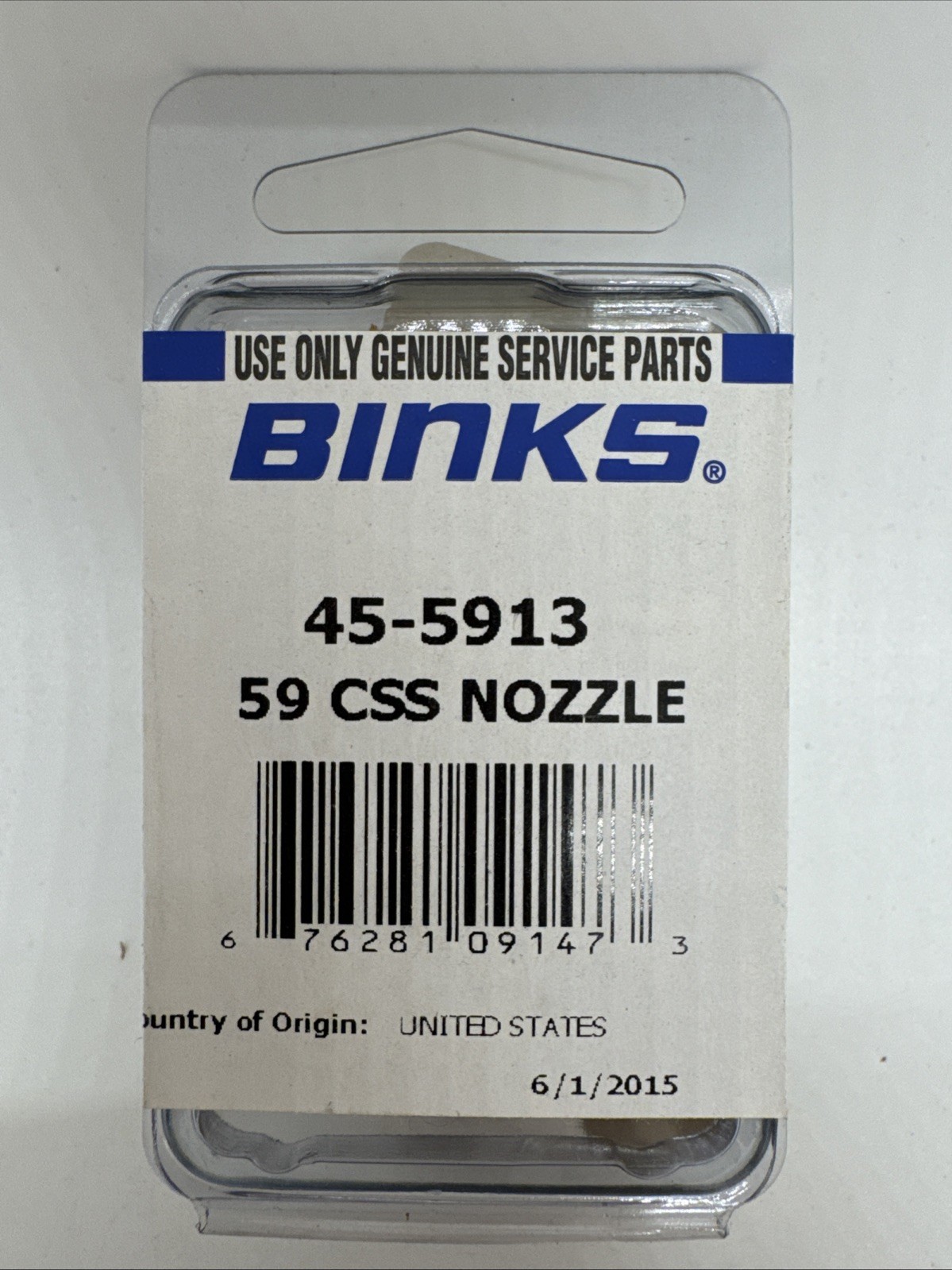 Brand New Genuine Binks 45-5913, 59 CSS Fluid Nozzle***FAST FREE SHIPPING***
