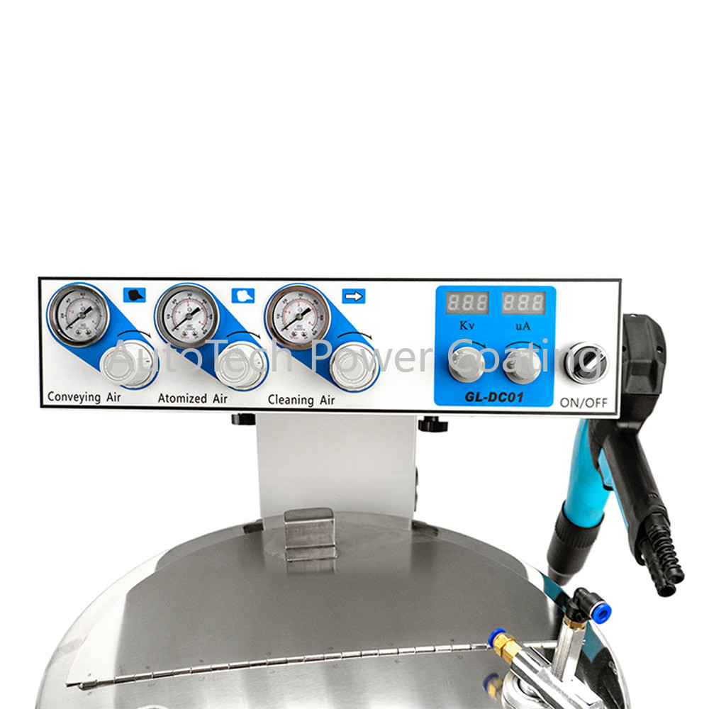 DC01 Electrostatic Powder Coating Machine with Spraying Gun Powder Hopper