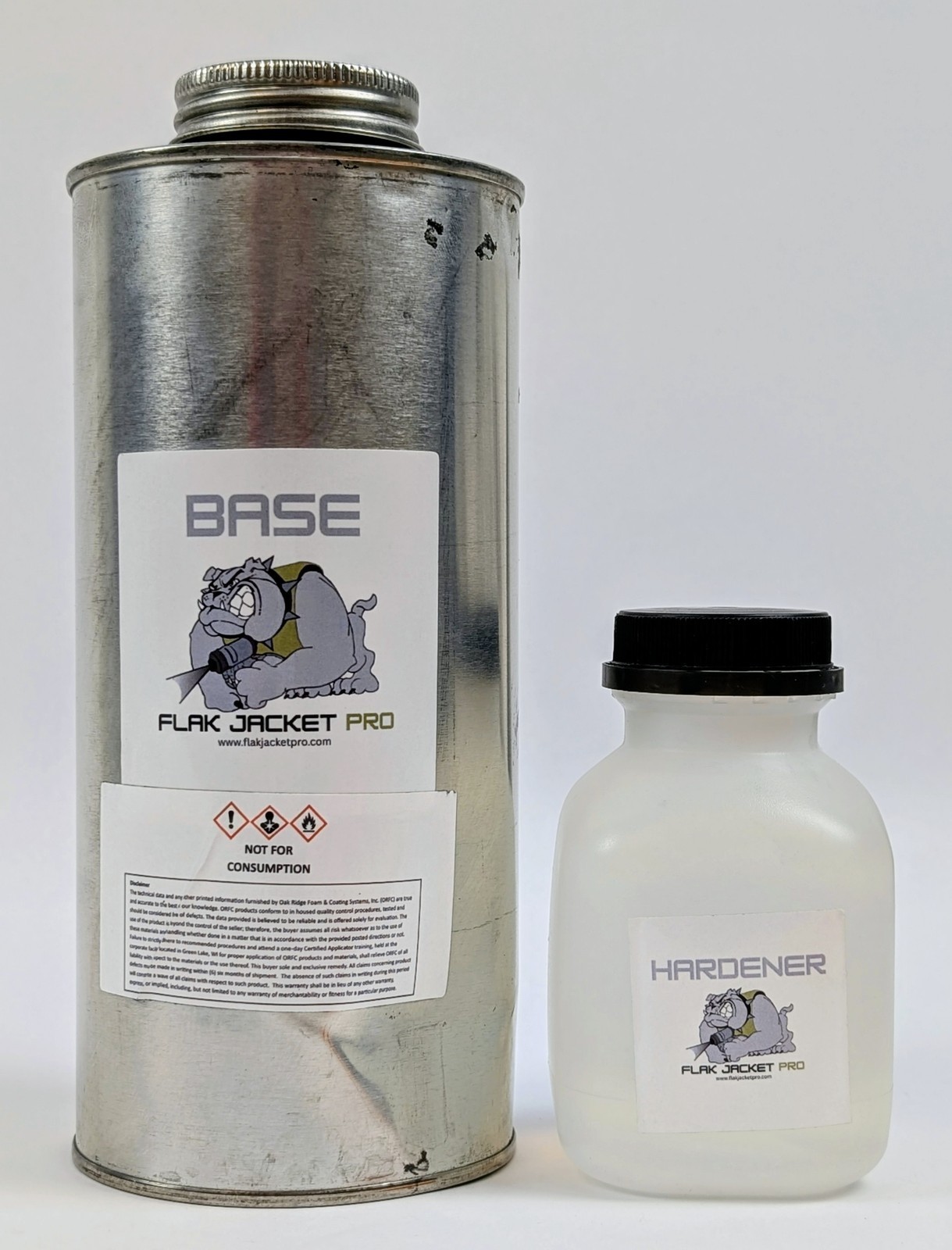 Flak Jacket Pro Protective Coating Kits Base & Hardener Industrial Set of 4