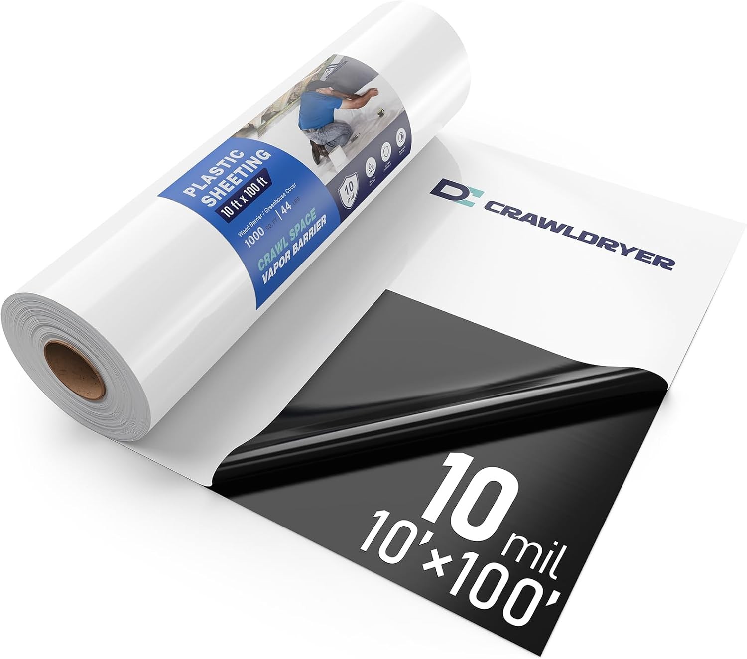 Crawl Space Liner 10 Mil 10x100ft Black