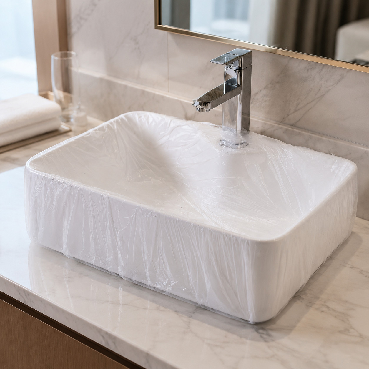 Travel Laundry Bag, Individually Packaged Washbasin Liner 120x140cm
