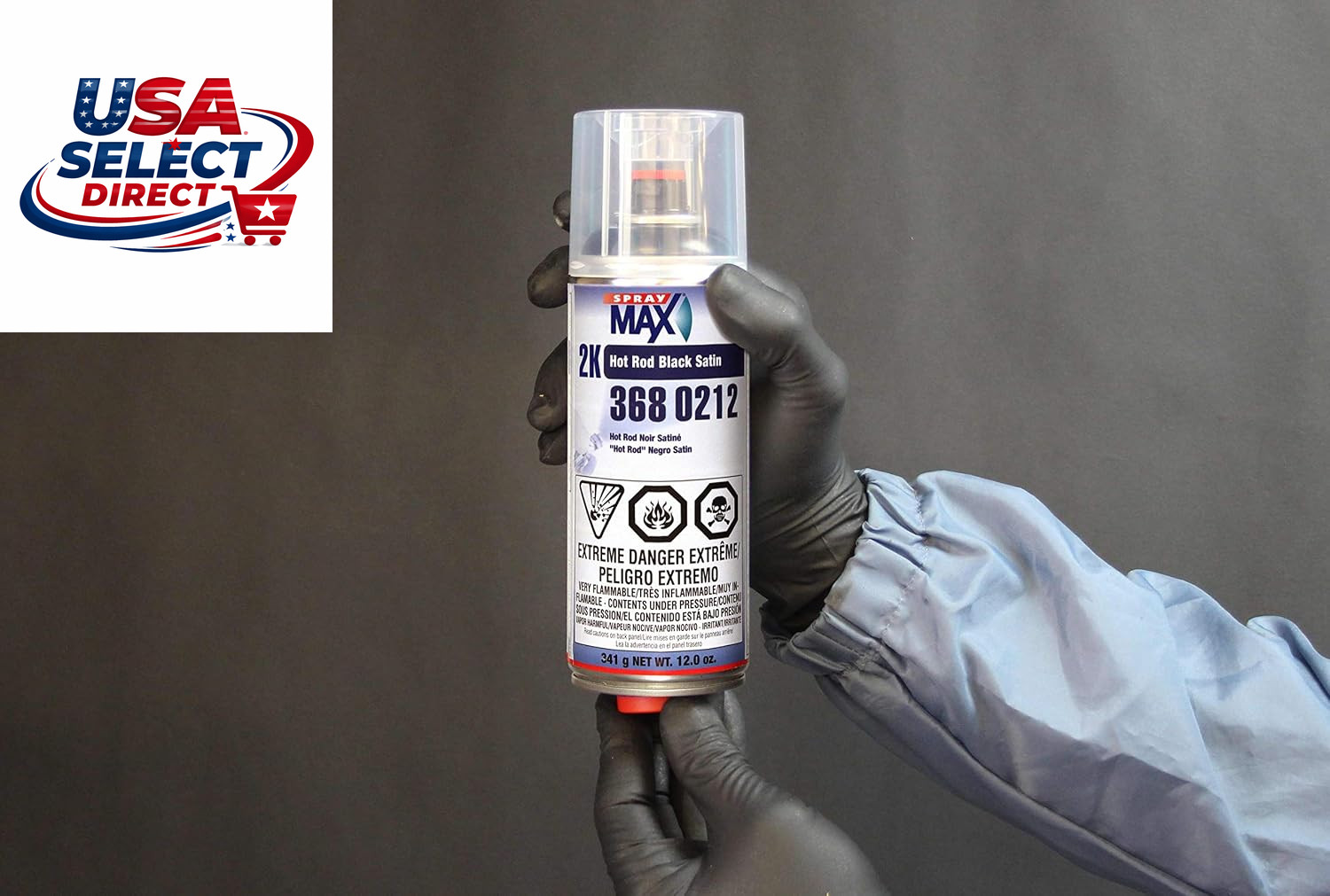 2 Pack Satin Black Spray Paint for Small Damage Repair
