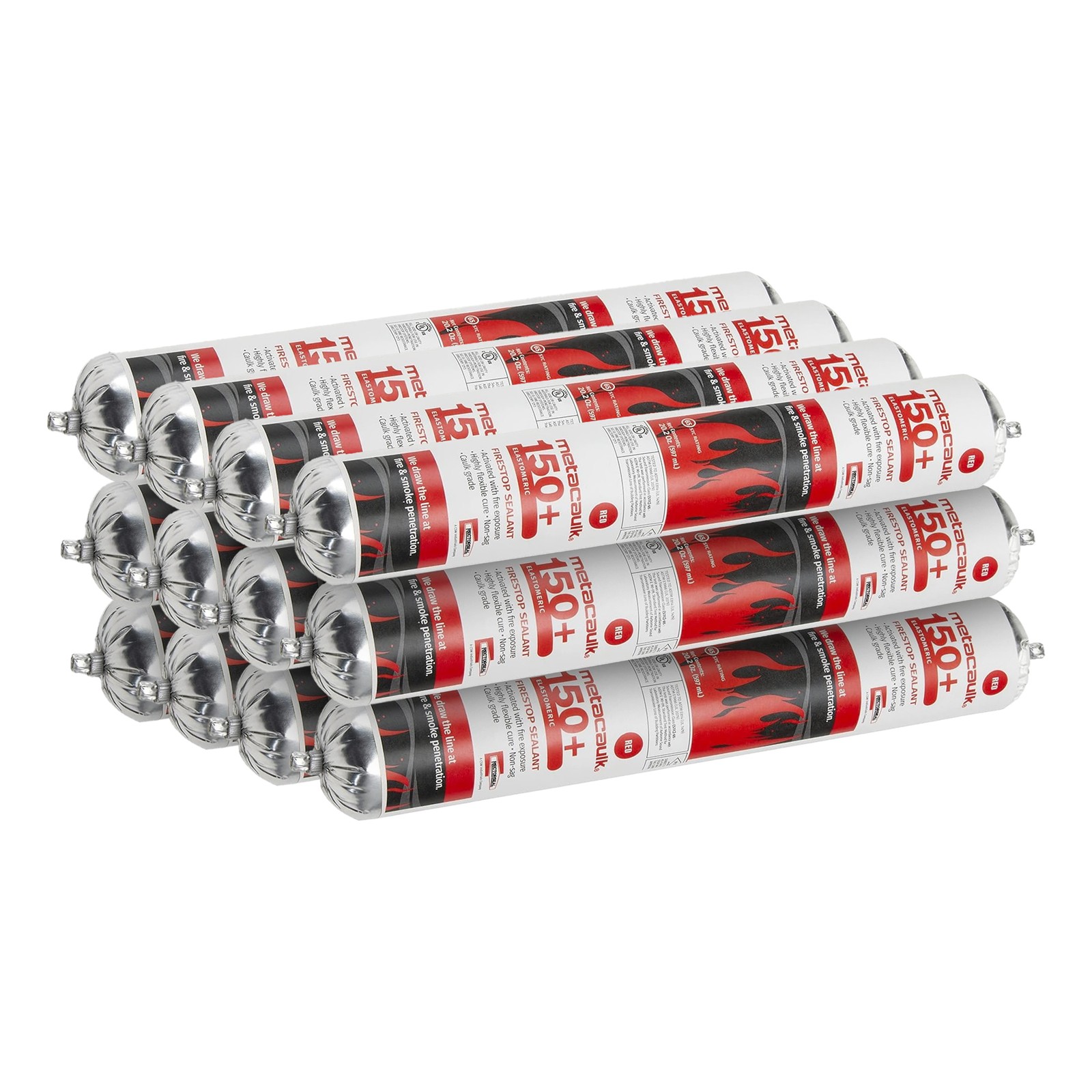 Metacaulk 150+ Firestop Sealant Red 20.2oz Sausage Full Case 12
