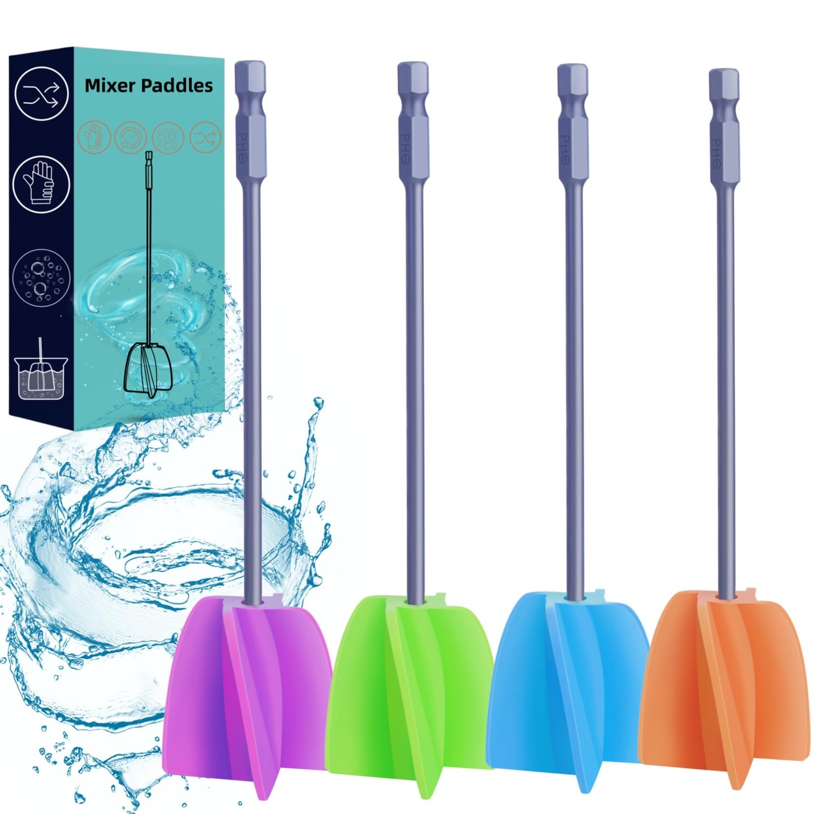 Silicone Resin Mixer Paddles for Drill Attachment Paint Mixer/Paint Stirrer