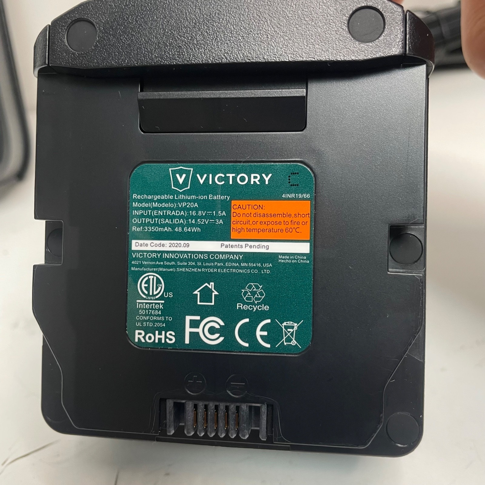Victory VP200ES Cordless Electrostatic Sprayer Kit w/ Battery, Charger & Bag