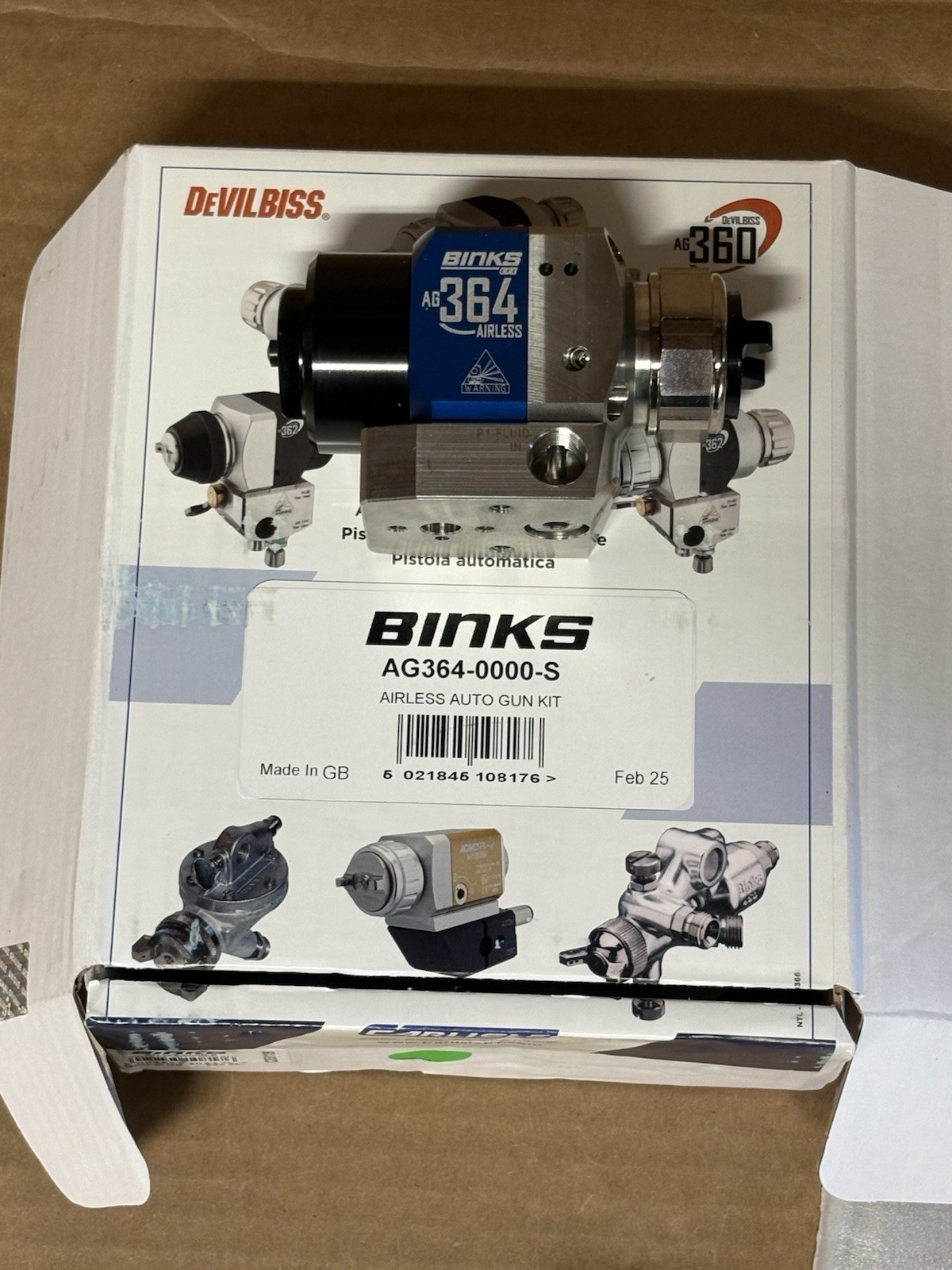 Binks AG364 Airless Automatic Spray Gun – Missing Tip