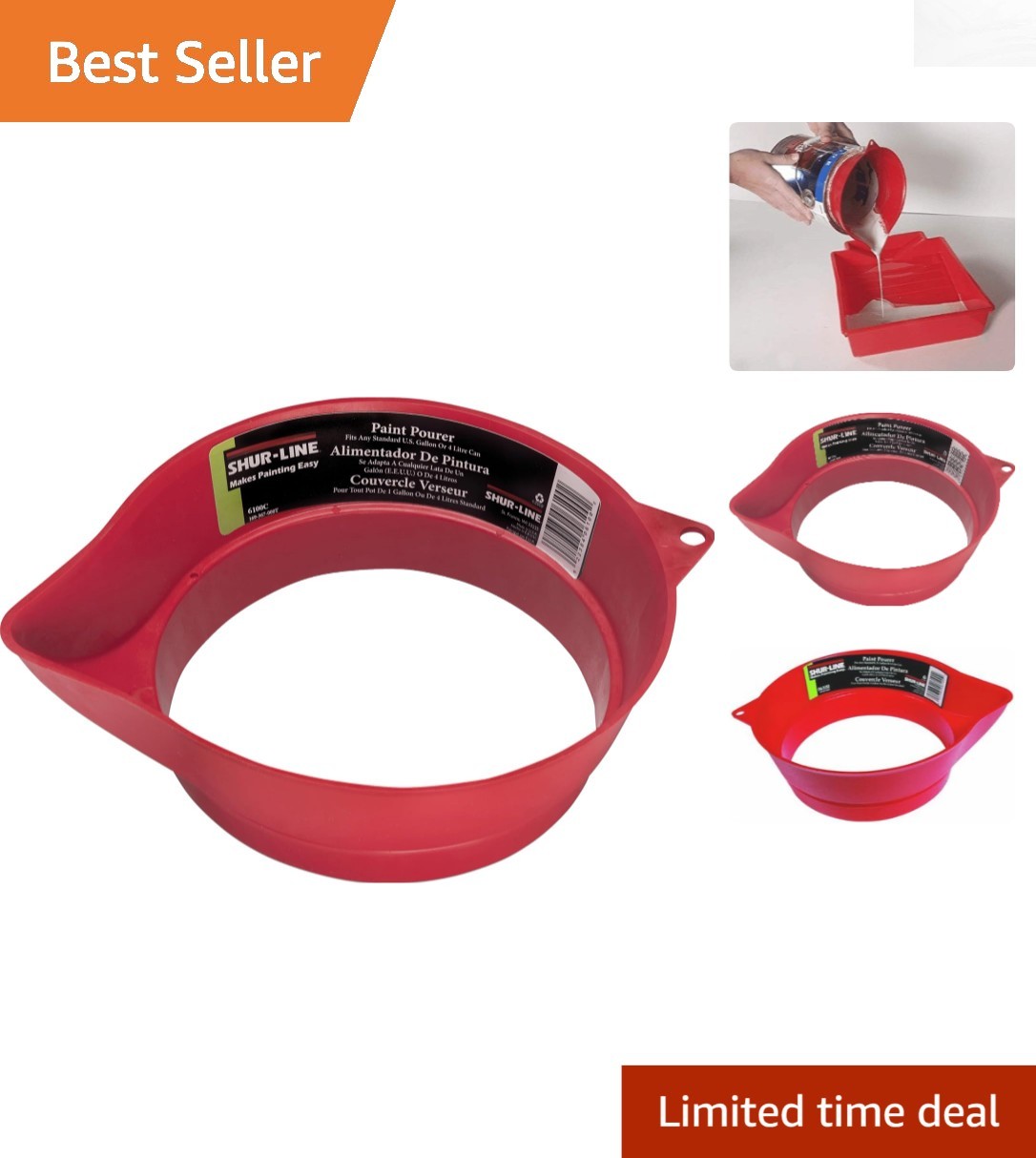 Gallon Can Paint Pourer – Easy Clean, Mess-Free Pouring for Indoor Projects