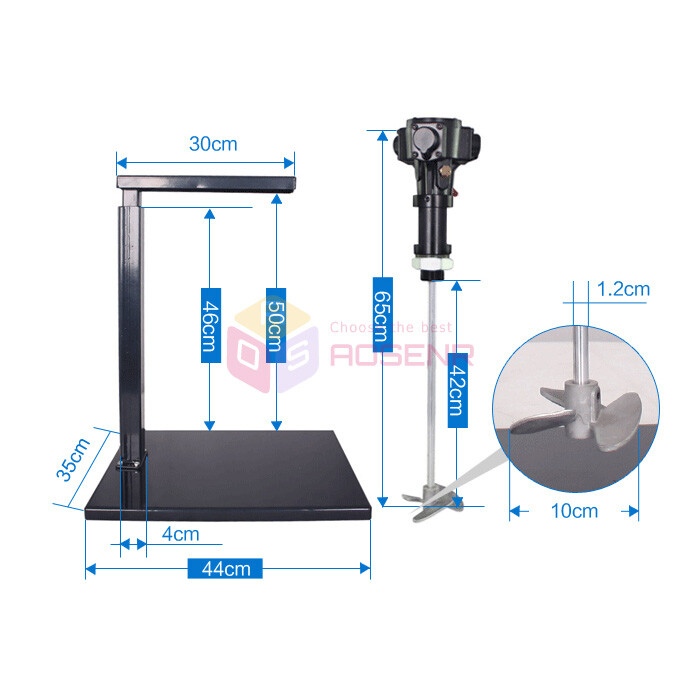 5 Gallon Pneumatic Paint Glue Mixer Stirrer Ink Blender Coatings Mixing Machine
