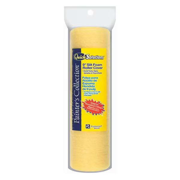 Quick Solutions 9″ Paint Roller Cover, 3/16″ Nap, Foam 690289890 Quick Solutions