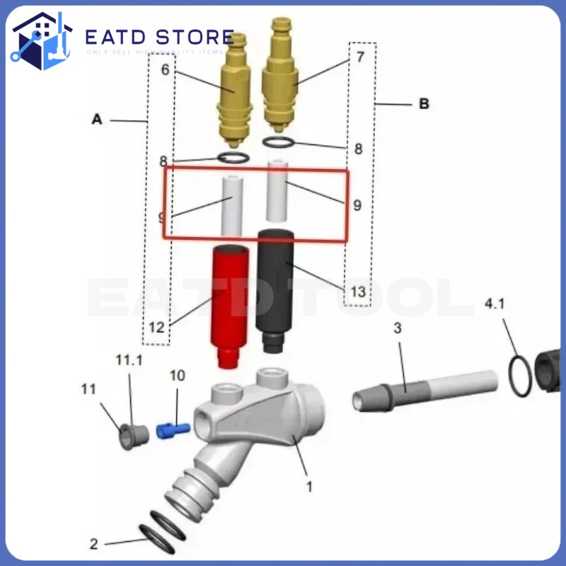 NEW 10/20pcs 1003698 Filter Element for GM Opti Powder Flow Injector IG07 IG06