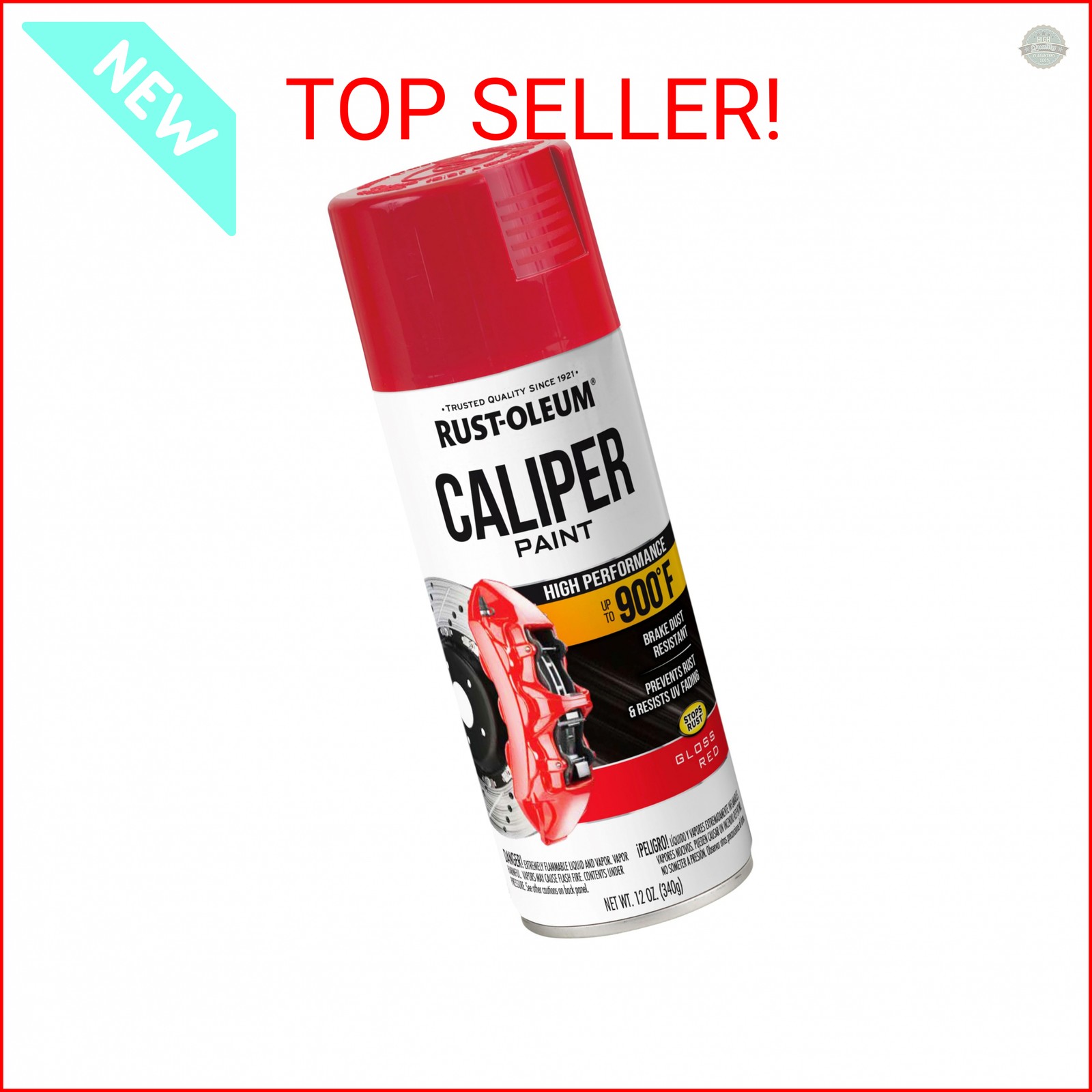 Rust-Oleum 251591 12-Ounce, Red Automotive Caliper Spray Paint, 12 Ounce (Pack o