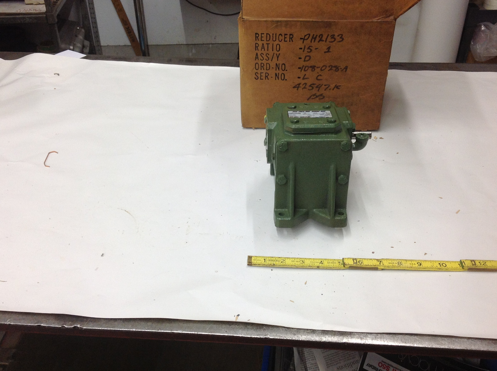 Ohio Gear PH2133 Uniline 2000 Reducer 1750 rpm .48HP Input, 15:1, 215 Out Torque
