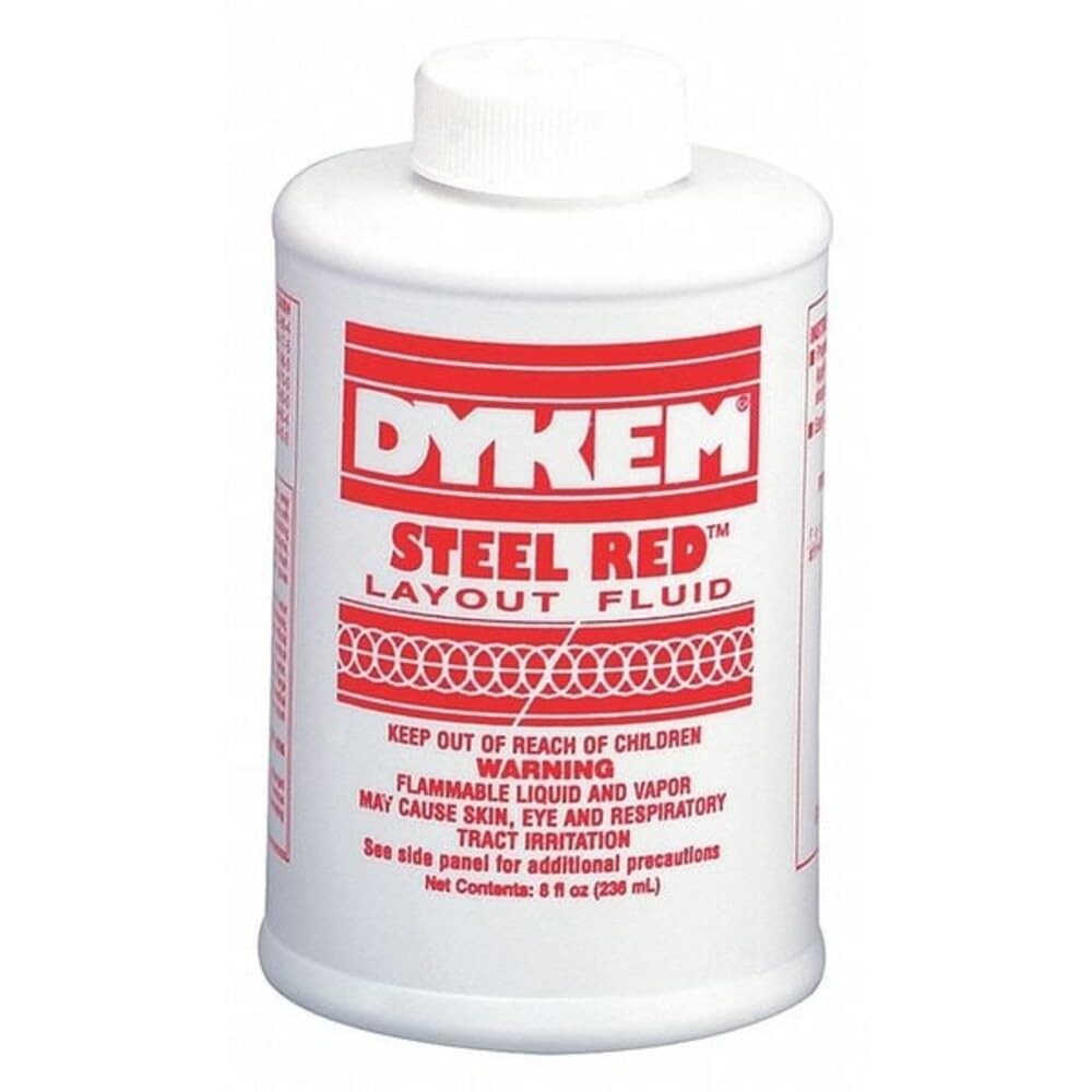 Model #04968 Red Layout Fluid 8 oz BrushInCap Bottle #80496 Work Fluid