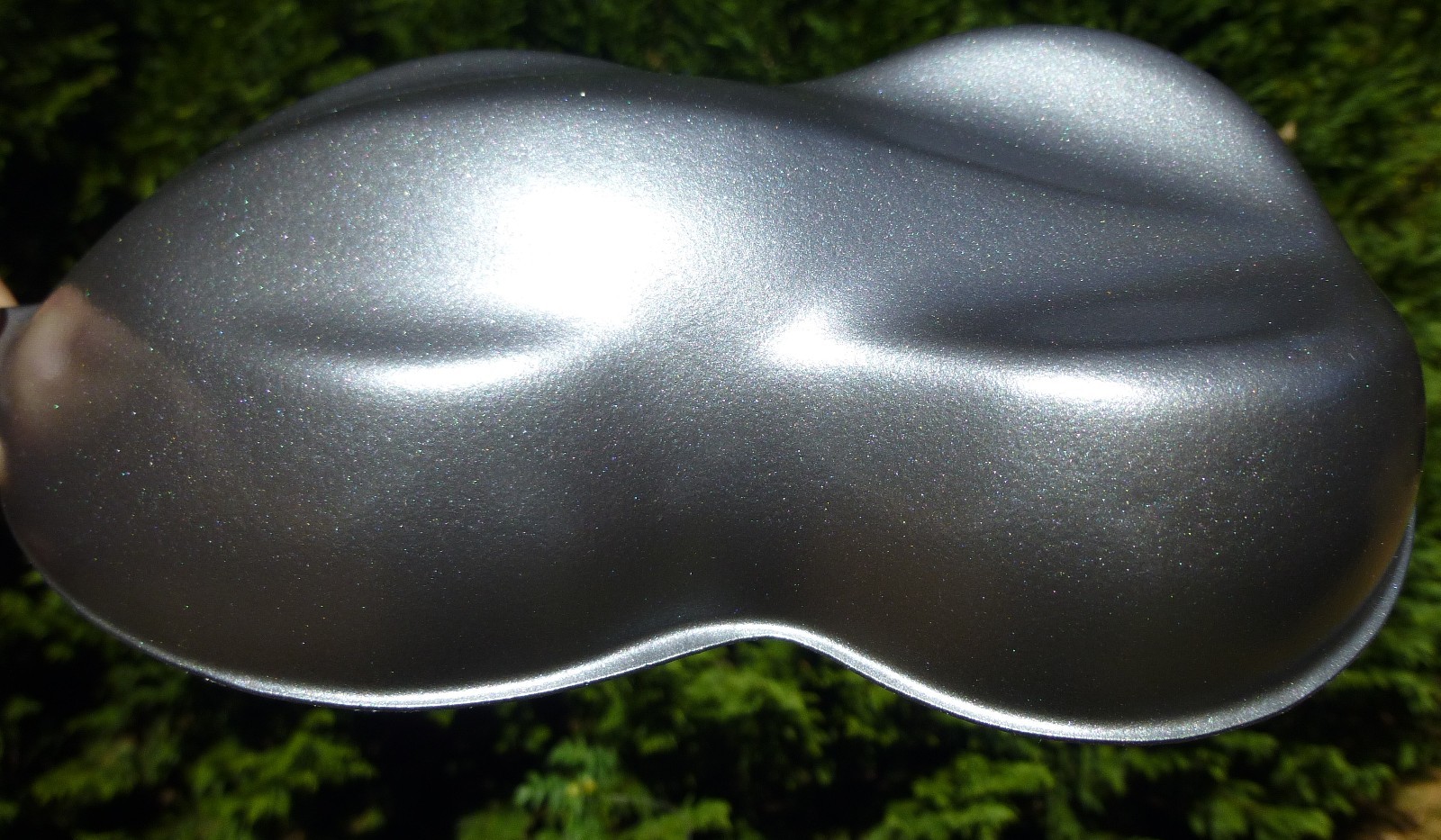 Old School Vintage Silver Pearl Pigment Black Clearcoat Urethane HOK
