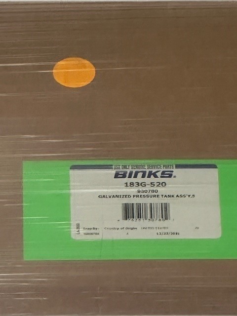 Binks 5 Gallon Pressure Tank Galvanized 183G-520 2 Regulator