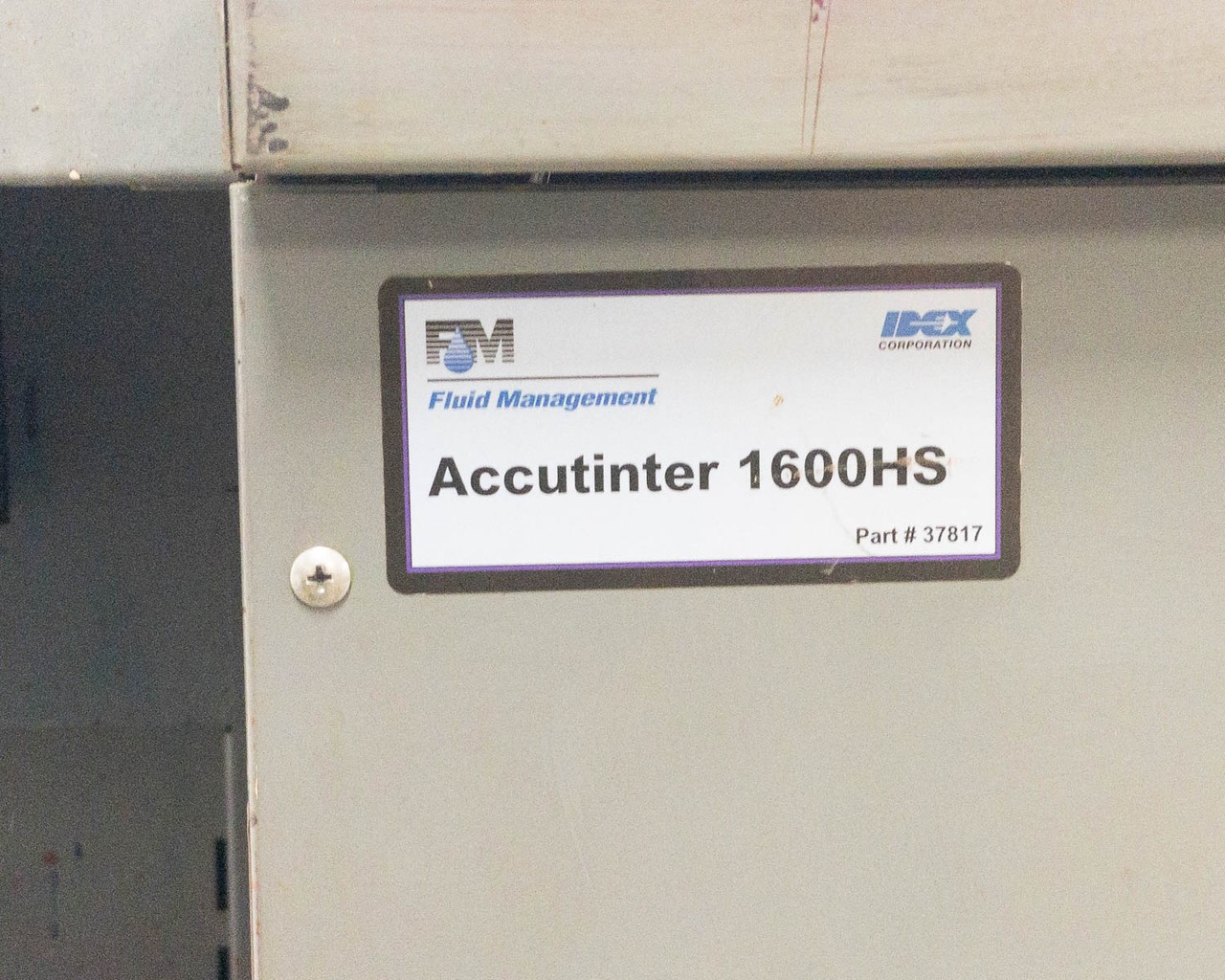 Fluid Management Accutinter 1600HS Paint Automatic Dispenser 4 Channel 5 gal Can