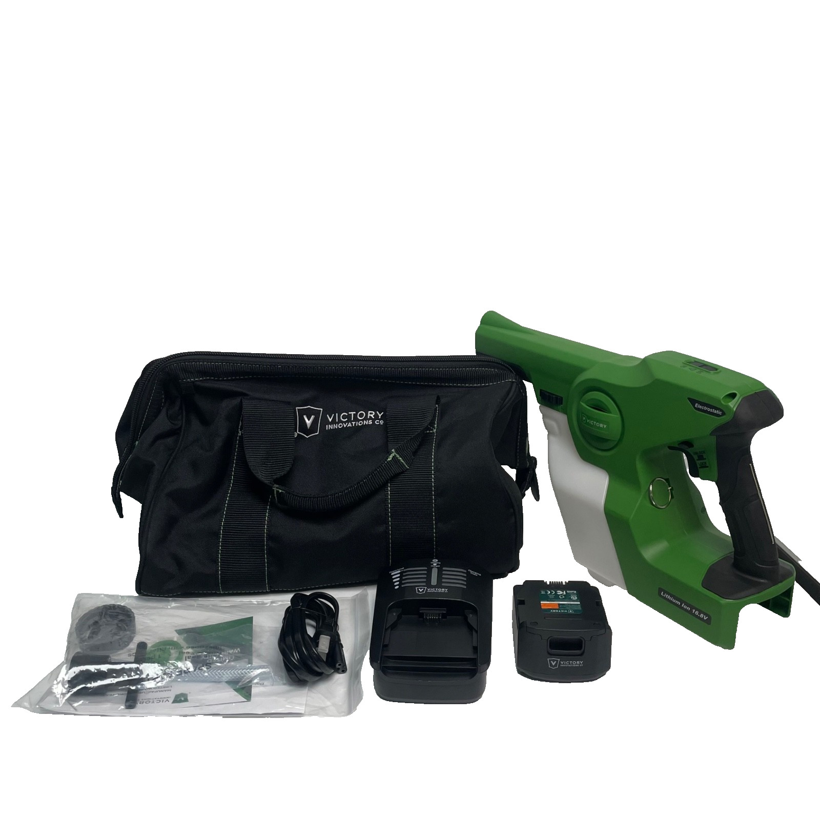 Victory VP200ES Cordless Electrostatic Sprayer Kit w/ Battery, Charger & Bag