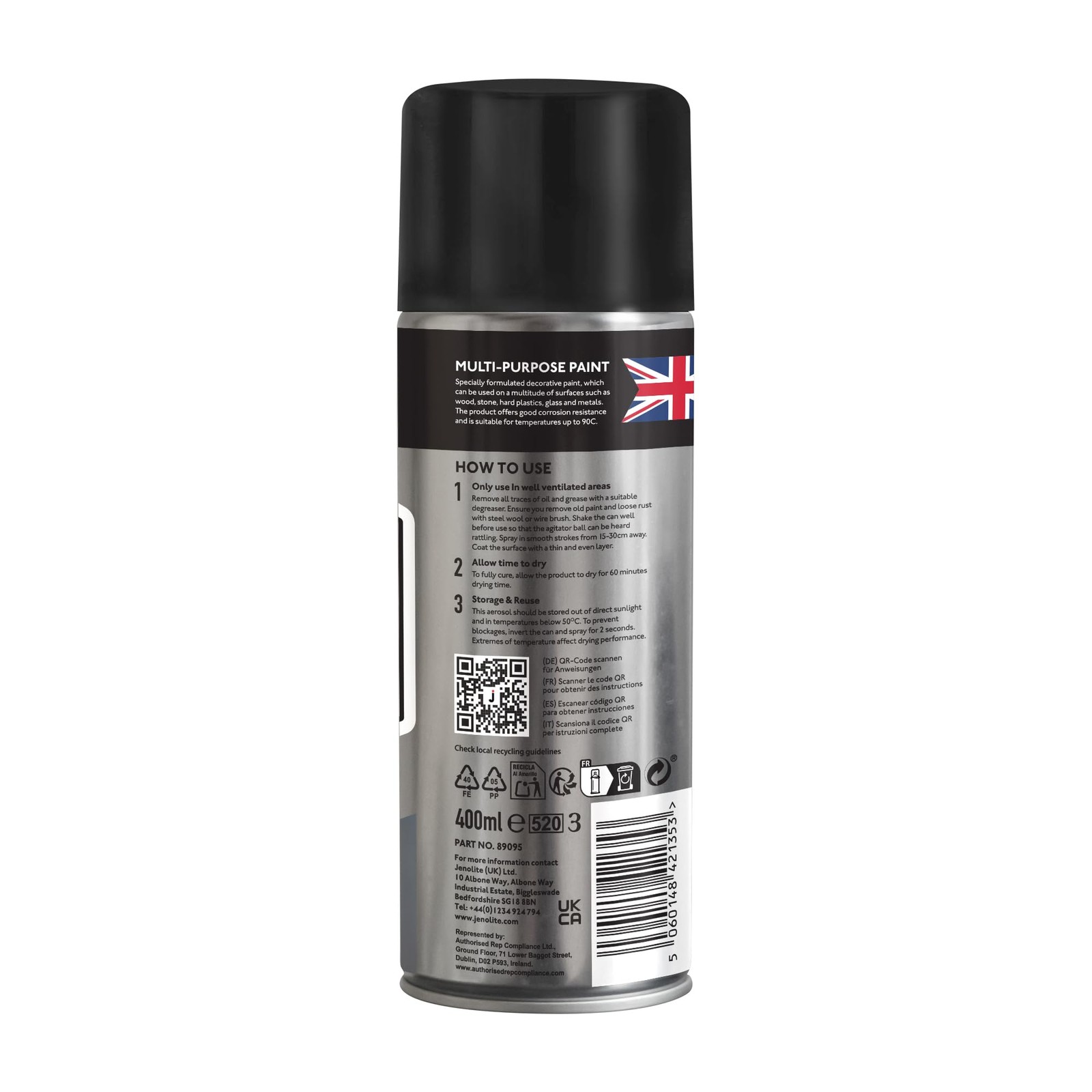 JENOLITE Chrome Spray Paint – Smooth 13.52 Fl Oz (Pack of 1),