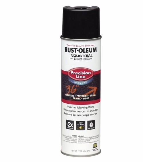 Rust-Oleum 1875838-12PK Industrial Marking Spray Paint, 17 Oz, Black