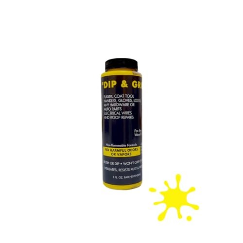 Dip and Grip Rubberized Plastic Coating (Yellow) 8 fl. oz