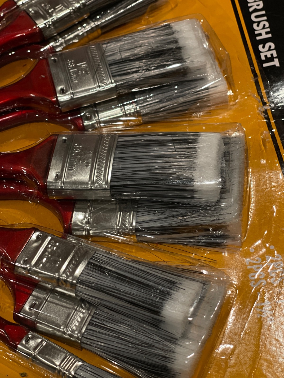 10-Pack – 2.5″ Angle Brushes for All Latex and Oil Paints & Stains