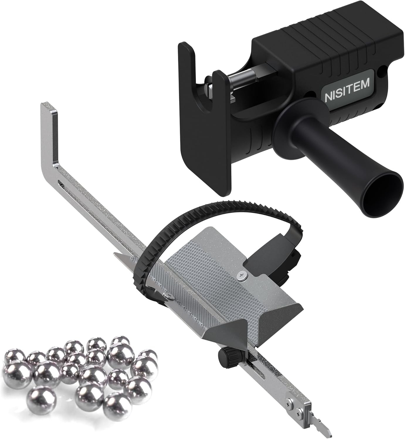 Drill-Powered Paint Shaker Mount with 20 Stainless Steel Balls & Adapter – Mixer