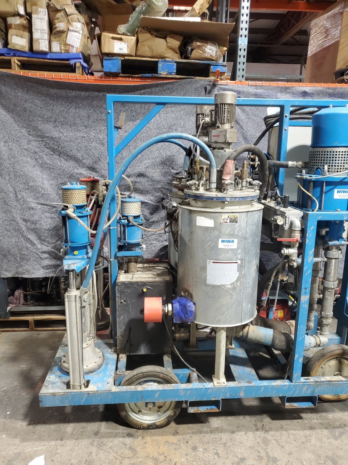 Wiwa Duo-Mix 333 Airless PFP Plural Component Sprayer Cart W/ Heaters