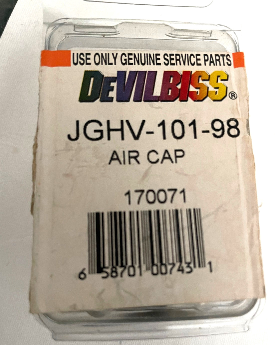 DEVILBISS HVLP GUN AIR CAP JGHV-101-98 170071 best offer !!!