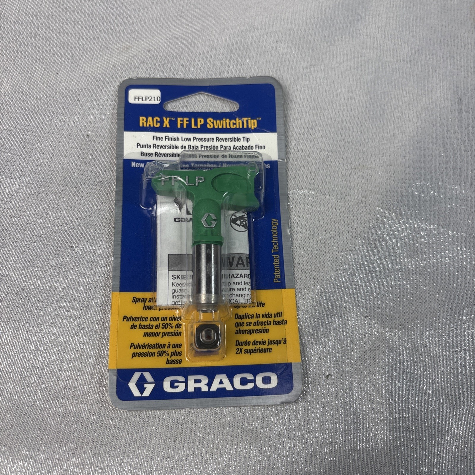 Graco FFLP Airless Spray Gun Tip – Green/Silver (FFLP210) Rac X FF LP Switch Tip