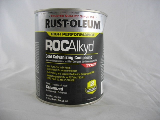 Rust-Oleum 206194T Cold Galvanizing Compound Metal Gray 1 Quart